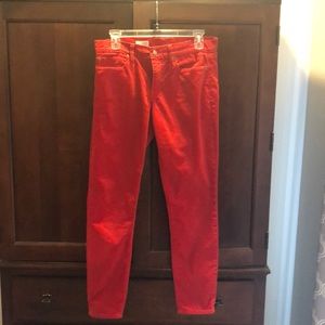 GAP 1969 red cord legging jeans sz 29 / 8R